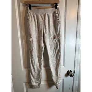 New Balance Kids Jogger Pants Cargo Fleece L 14 16 Gray Heather Athletic